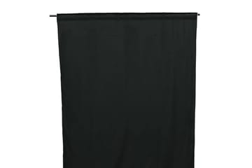 Verho Mary 135x250 cm - Musta - Kodintekstiilit & matot - Verhot
 - Sivuverho - Verho nauhakujalla
