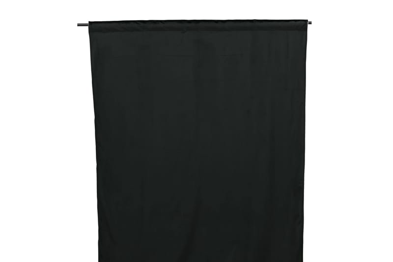 Verho Mary 135x250 cm - Musta - Kodintekstiilit & matot - Verhot - Sivuverho - Verho nauhakujalla
