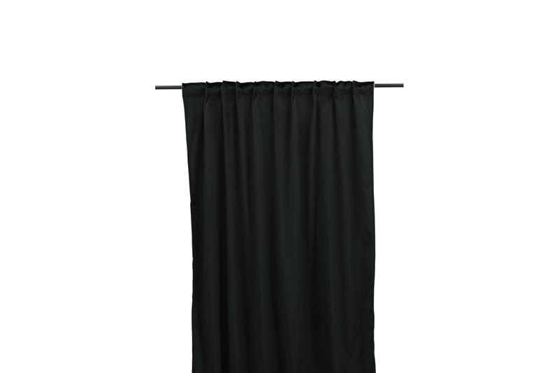 Verho Mary 135x250 cm - Musta - Kodintekstiilit & matot - Verhot - Sivuverho - Verho nauhakujalla
