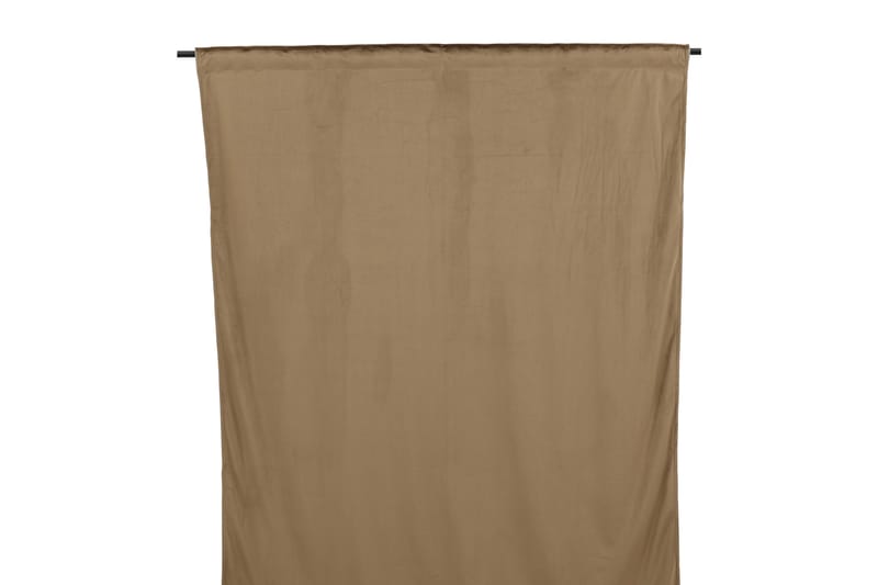 Verho Mary 135x250 cm - Ruskea - Kodintekstiilit & matot - Verhot
 - Sivuverho - Verho nauhakujalla