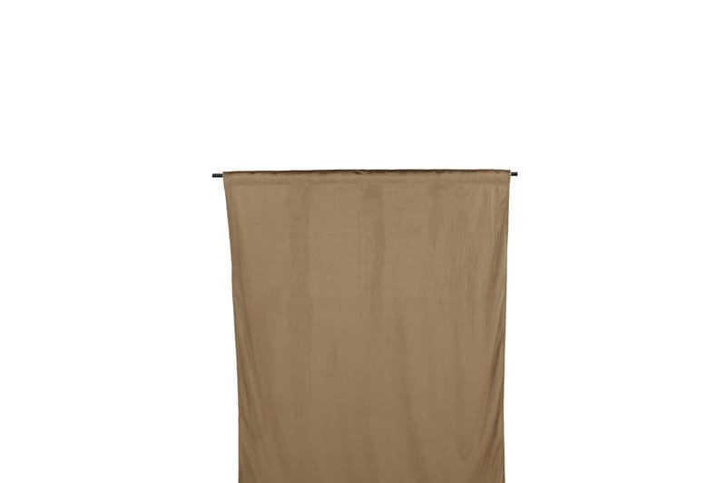 Verho Mary 135x250 cm - Ruskea - Kodintekstiilit & matot - Verhot - Sivuverho - Verho nauhakujalla