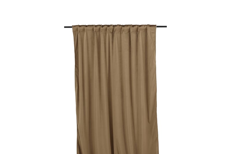 Verho Mary 135x250 cm - Ruskea - Kodintekstiilit & matot - Verhot - Sivuverho - Verho nauhakujalla