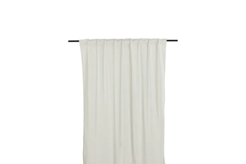 Verho Mary 135x250 cm - Valkoinen - Kodintekstiilit & matot - Verhot - Sivuverho - Verho nauhakujalla