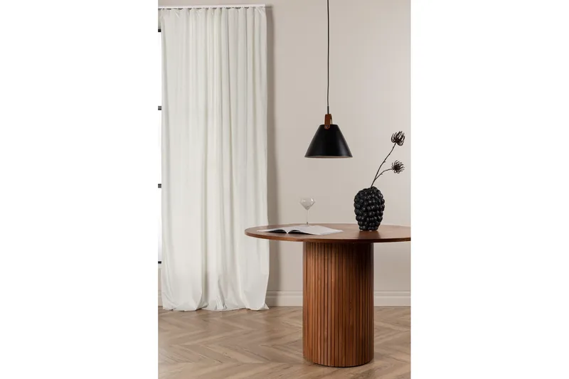 Verho Mary 135x250 cm - Valkoinen - Kodintekstiilit & matot - Verhot - Sivuverho - Verho nauhakujalla