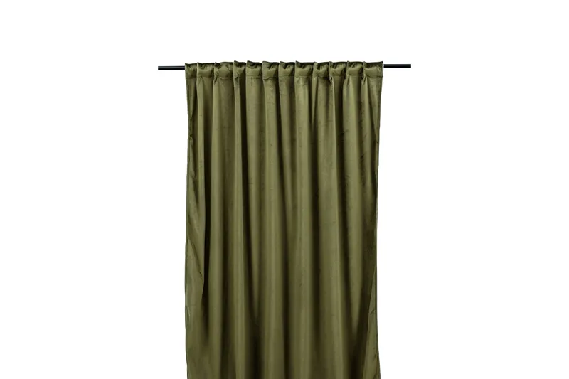 Verho Mary 135x250 cm - Vihreä - Kodintekstiilit & matot - Verhot - Sivuverho - Verho nauhakujalla