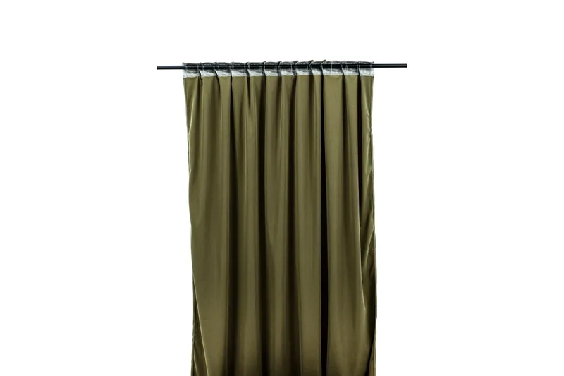 Verho Mary 135x250 cm - Vihreä - Kodintekstiilit & matot - Verhot - Sivuverho - Verho nauhakujalla