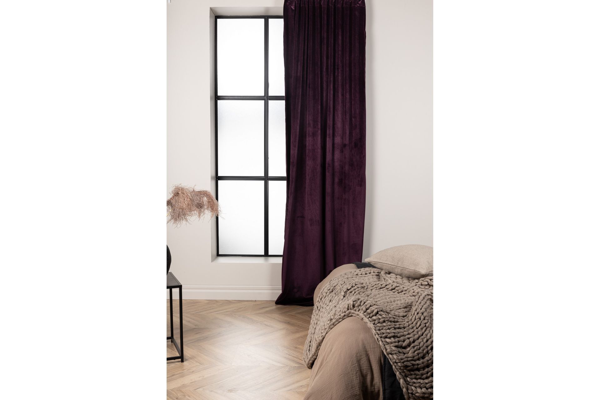 Verho Mary 135x250 cm - Violetti - Kodintekstiilit & matot - Verhot
 - Sivuverho - Verho nauhakujalla