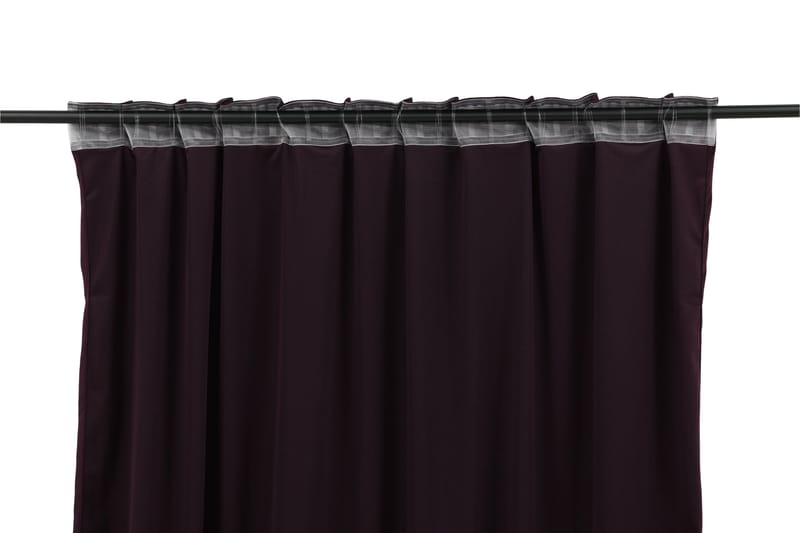 Verho Mary 135x250 cm - Violetti - Kodintekstiilit & matot - Verhot - Sivuverho - Verho nauhakujalla