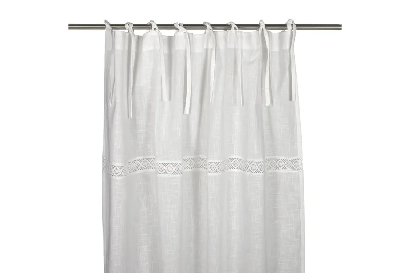 Solmiamisverho Sanna 2-pak 240 cm Valkoinen, Fondaco