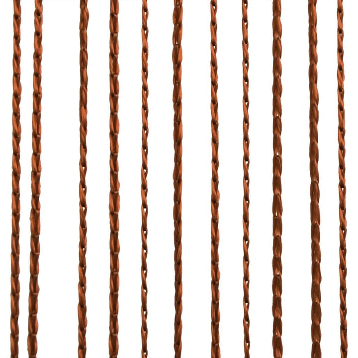 String-verhot 2 kpl 100x250 cm Ruskea - Ruskea - Verhot
 - Pimennysverhot