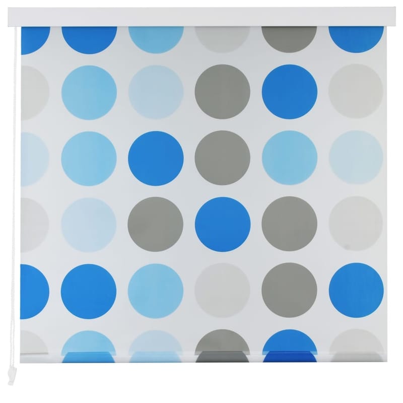 Suihkun rullaverho 160x240 cm ympyrä - Sininen - Kodintekstiilit & matot - Verhot