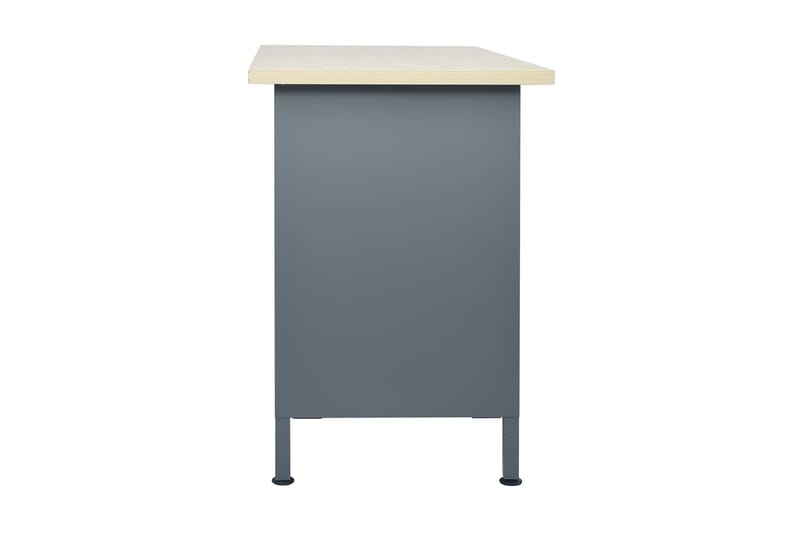 Työtaso musta 120x60x85 cm teräs - Musta - Kodintekstiilit & matot - Verhot