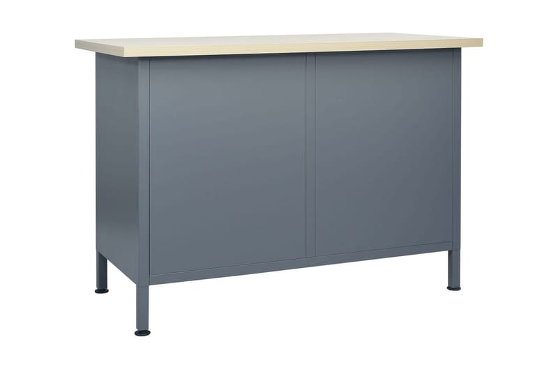 Työtaso musta 120x60x85 cm teräs - Musta - Kodintekstiilit & matot - Verhot
