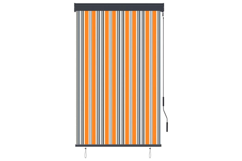 Ulkorullaverho 100x250 cm keltainen ja sininen - Keltainen - Kodintekstiilit & matot - Verhot