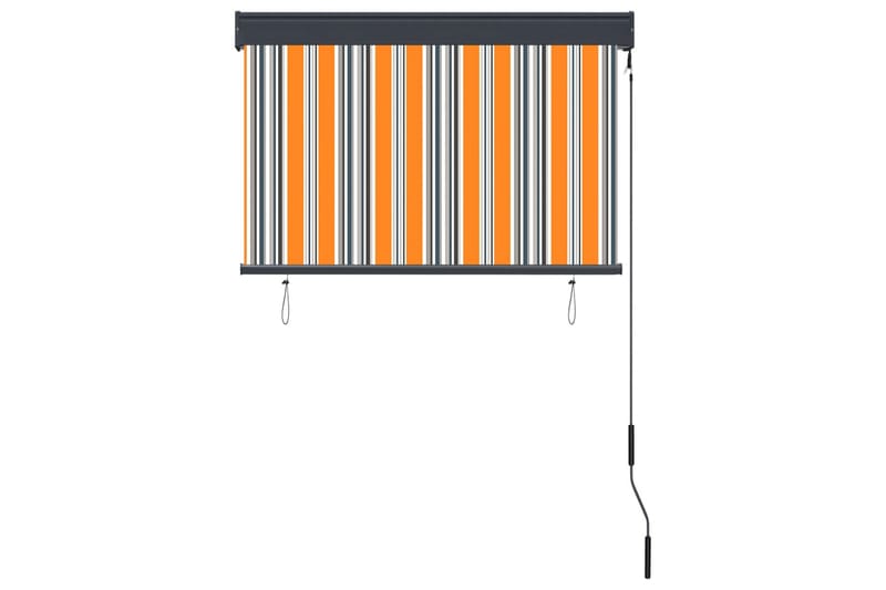 Ulkorullaverho 100x250 cm keltainen ja sininen - Keltainen - Kodintekstiilit & matot - Verhot