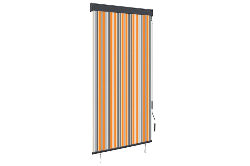 Ulkorullaverho 100x250 cm keltainen ja sininen - Keltainen - Kodintekstiilit & matot - Verhot