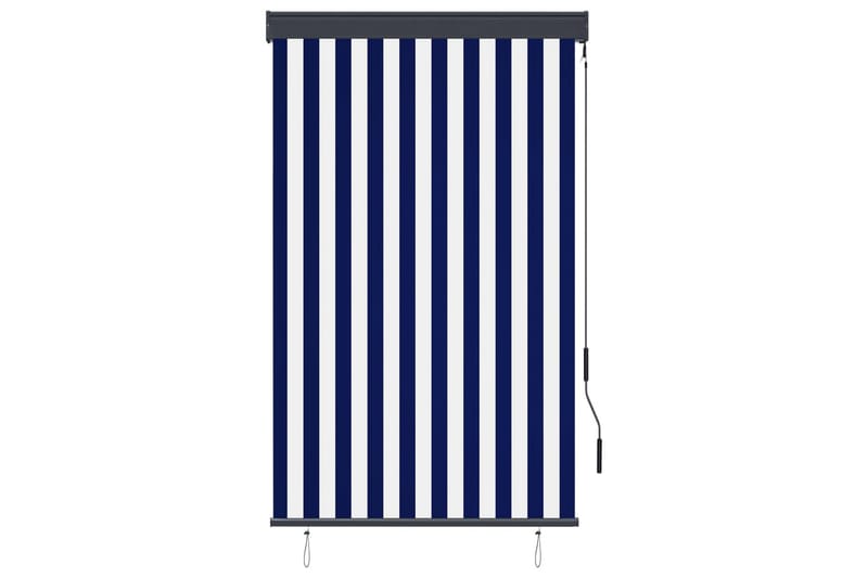 Ulkorullaverho 100x250 cm sininen ja valkoinen - Sininen - Kodintekstiilit & matot - Verhot