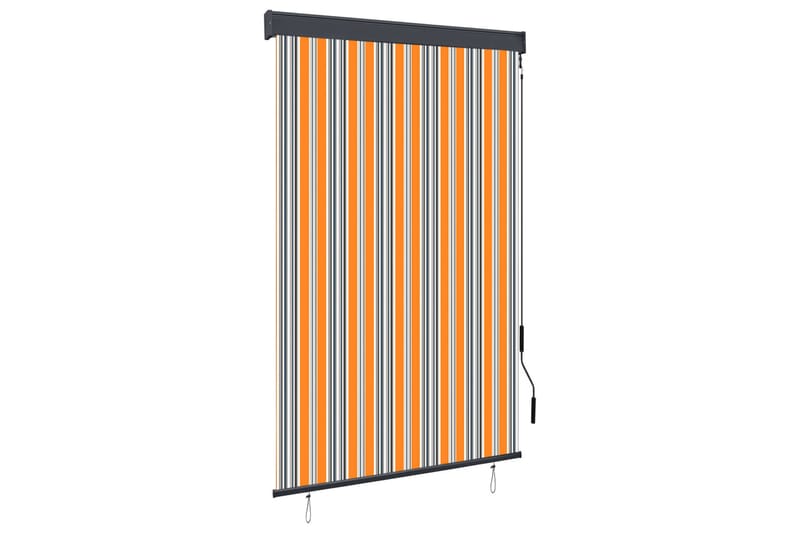 Ulkorullaverho 120x250 cm keltainen ja sininen - Keltainen - Kodintekstiilit & matot - Verhot