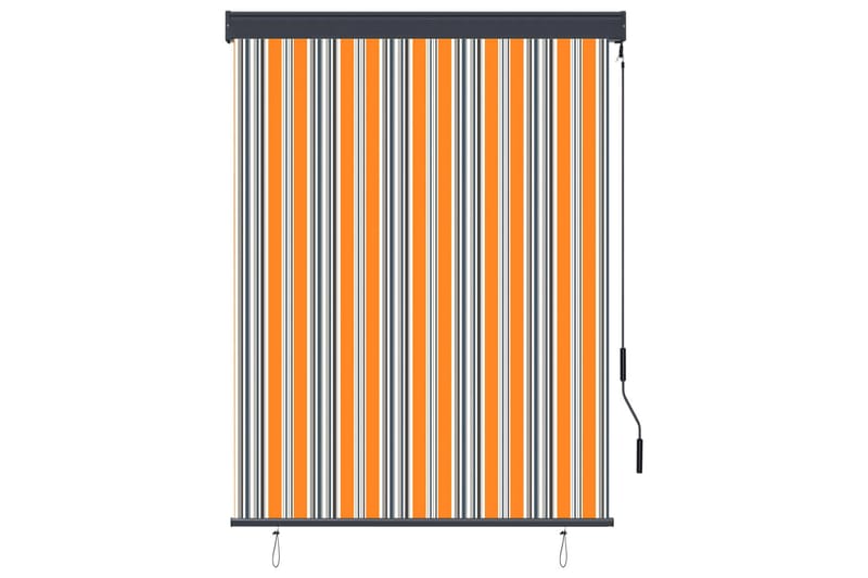 Ulkorullaverho 120x250 cm keltainen ja sininen - Keltainen - Kodintekstiilit & matot - Verhot
