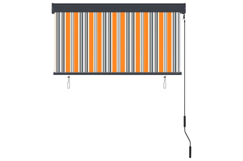 Ulkorullaverho 120x250 cm keltainen ja sininen - Keltainen - Kodintekstiilit & matot - Verhot