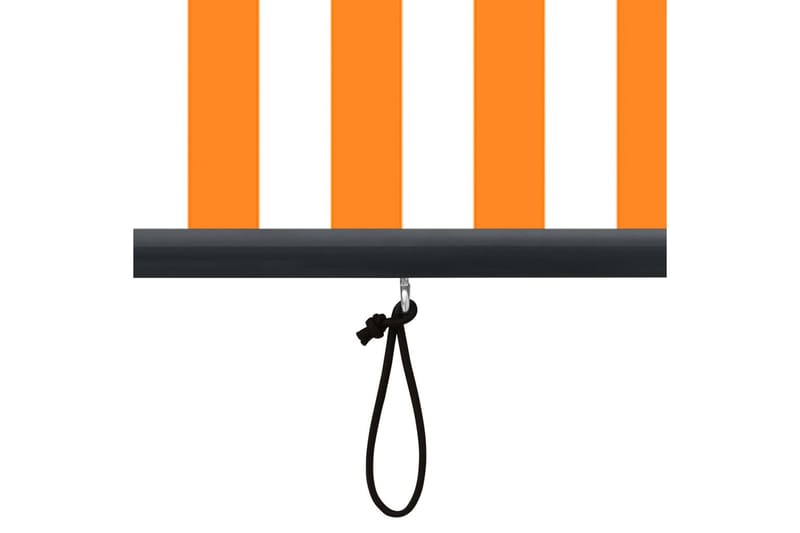 Ulkorullaverho 120x250 cm valkoinen ja oranssi - Oranssi - Kodintekstiilit & matot - Verhot
