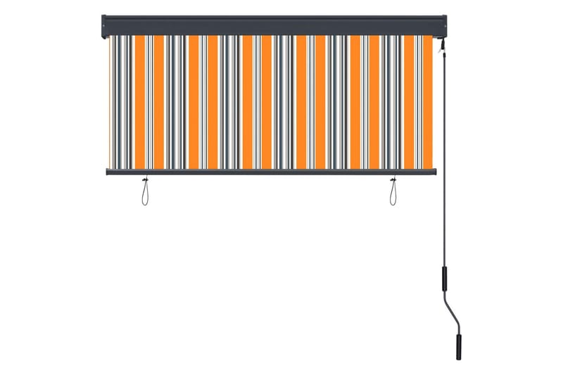 Ulkorullaverho 140x250 cm keltainen ja sininen - Keltainen - Kodintekstiilit & matot - Verhot