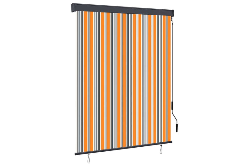 Ulkorullaverho 140x250 cm keltainen ja sininen - Keltainen - Kodintekstiilit & matot - Verhot