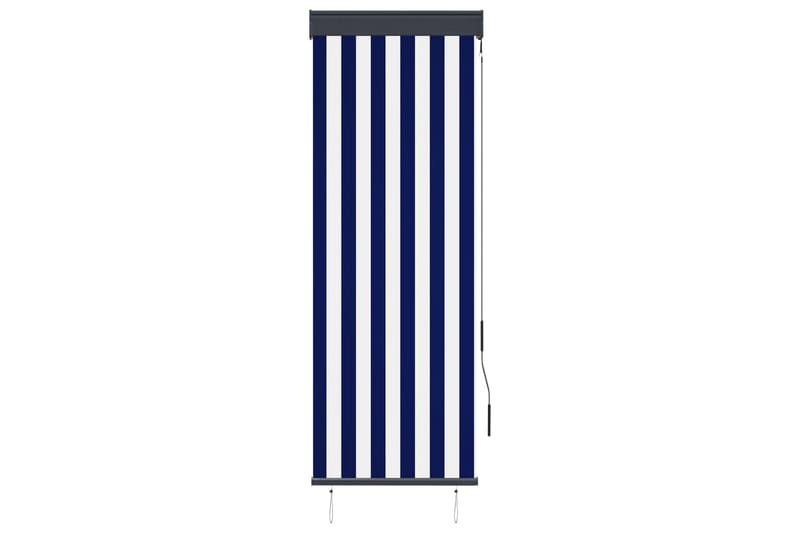 Ulkorullaverho 60x250 cm sininen ja valkoinen - Sininen - Kodintekstiilit & matot - Verhot