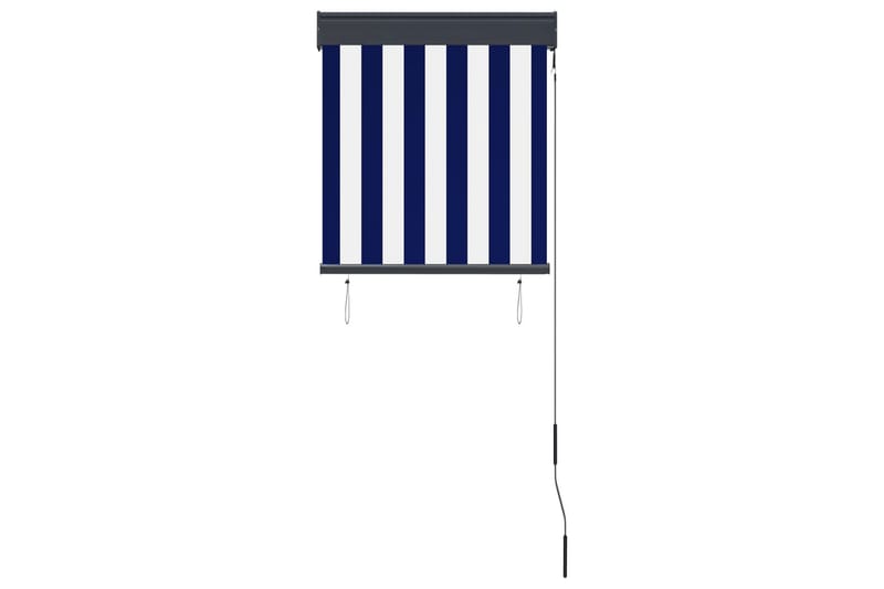 Ulkorullaverho 60x250 cm sininen ja valkoinen - Sininen - Kodintekstiilit & matot - Verhot