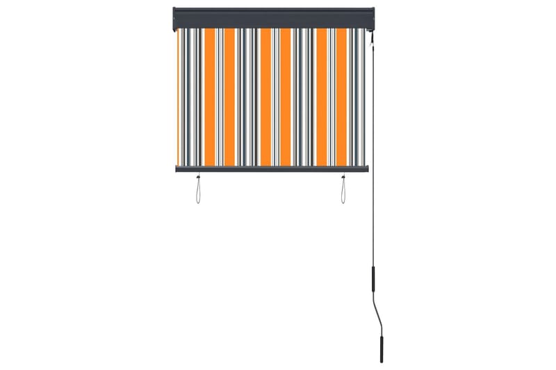 Ulkorullaverho 80x250 cm keltainen ja sininen - Keltainen - Kodintekstiilit & matot - Verhot