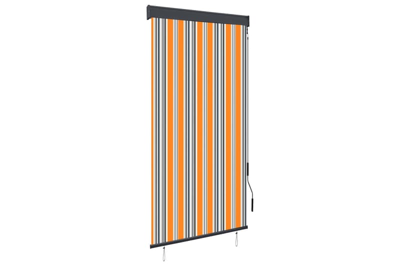 Ulkorullaverho 80x250 cm keltainen ja sininen - Keltainen - Kodintekstiilit & matot - Verhot
