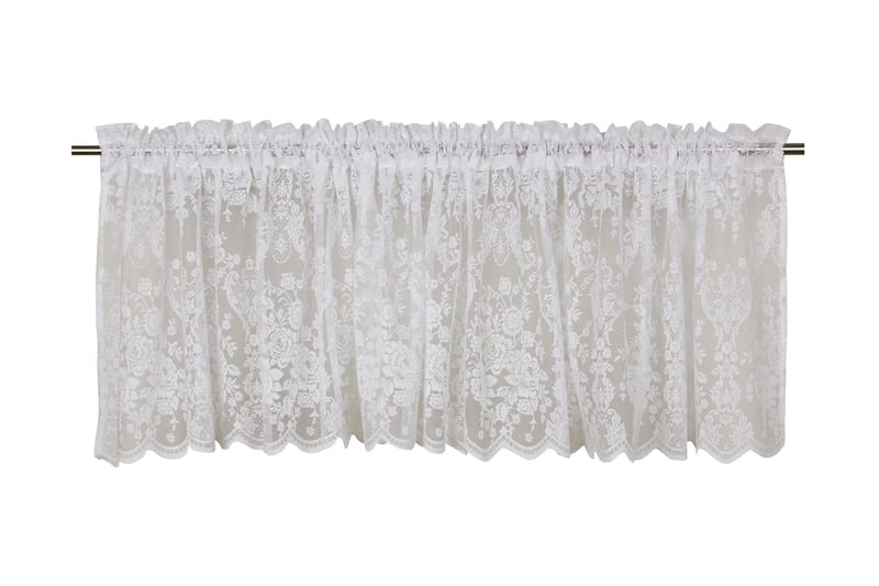 Verhokappa Rosanna kujalla 55x250 cm Valkoinen - Fondaco - Kodintekstiilit & matot - Verhot
 - Verhokappa