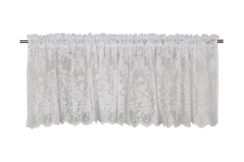 Verhokappa Rosanna kujalla 55x250 cm Valkoinen, Fondaco