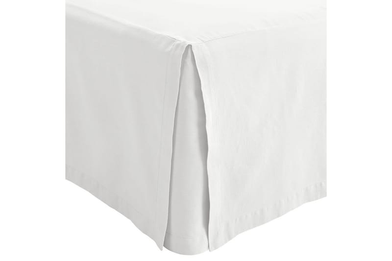 Sängynhelma Borganäs of Sweden - 90 x 200 + 45 cm, Valkoinen - Kodintekstiilit & matot - Vuodevaatteet - Helmalakana - Helmalakana yhden hengen sänkyyn