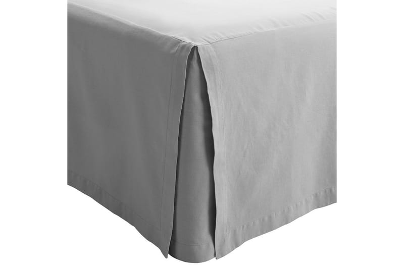 Sängynhelma 160 x 200 + 58 cm Tummanharmaa - Tummanharmaa - Kodintekstiilit & matot - Vuodevaatteet - Helmalakana - Helmalakana parisänkyyn