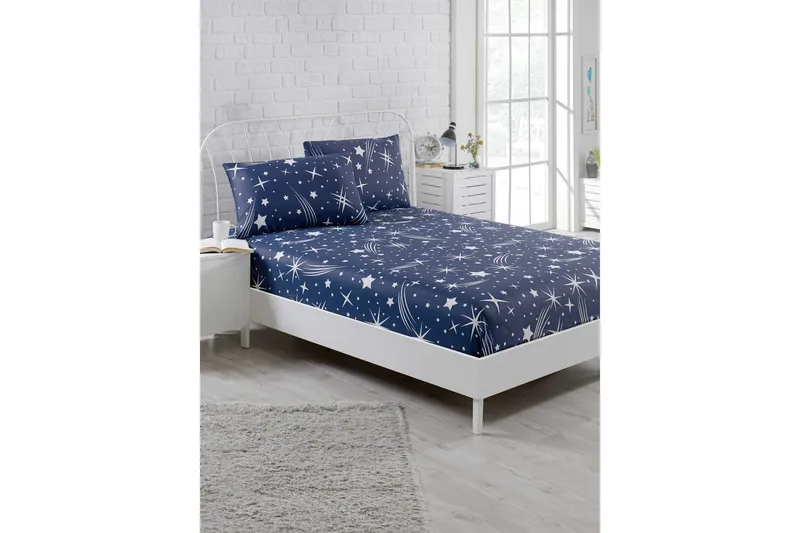 Lakana EnLora Home Tupla 160x200 cm+ tyynyliina, Tummansininen