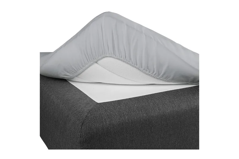 Muotoonommeltu lakana Borganäs of Sweden - 105 x 200 cm, Vaaleanharmaa - Kodintekstiilit & matot - Vuodevaatteet - Lakana - Joustolakana