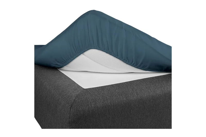 Muotoonommeltu lakana Borganäs of Sweden - 180 x 200 cm, Merensininen - Kodintekstiilit & matot - Vuodevaatteet - Lakana - Joustolakana