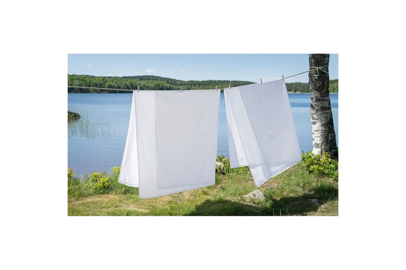 Lakanoita Borganäs of Sweden - 150 x 250 cm, Valkoinen - Kodintekstiilit & matot - Vuodevaatteet - Lakana