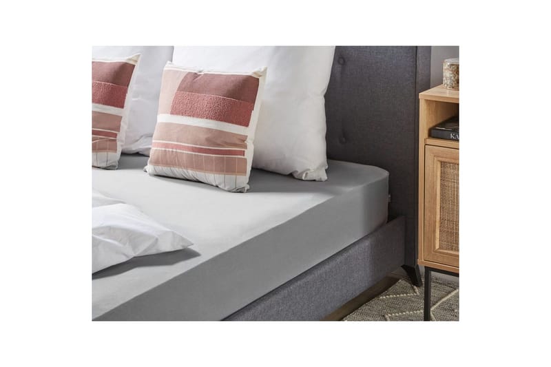 Pussilakana Hofuf Harmaa, 140x200 cm - Harmaa, 140x200 cm - Kodintekstiilit & matot - Vuodevaatteet - Lakana - Joustolakana