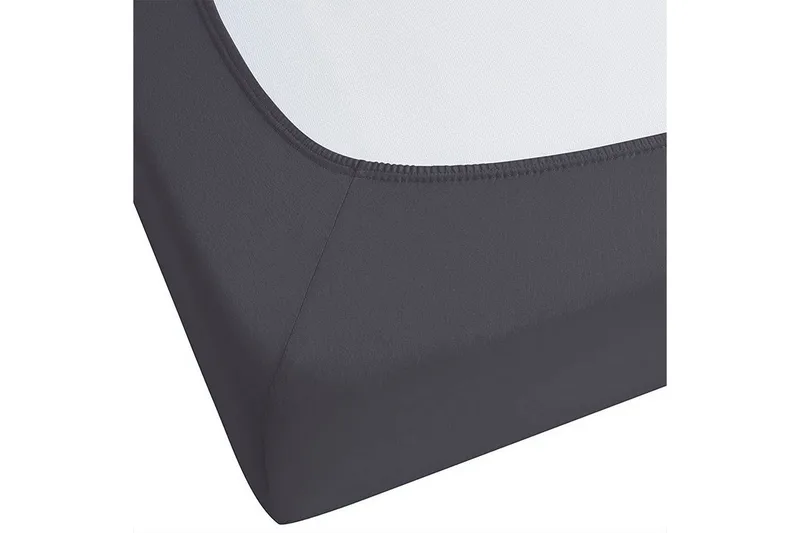 Pussilakana Hofuf Musta, 160x200 cm - Musta, 160x200 cm - Kodintekstiilit & matot - Vuodevaatteet - Lakana - Joustolakana