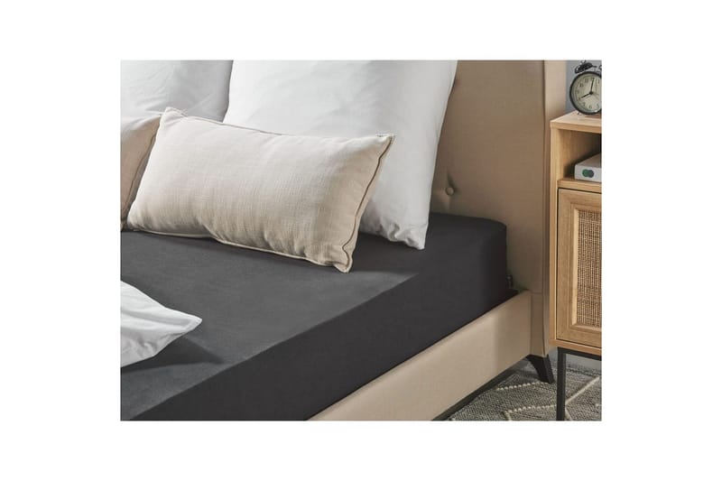 Pussilakana Hofuf Musta, 200x200 cm - Musta, 200x200 cm - Kodintekstiilit & matot - Vuodevaatteet - Lakana - Joustolakana