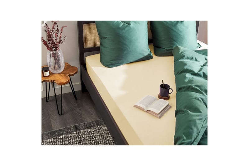 Pussilakana Janbu Beige, 140x200 cm - Beige, 140x200 cm - Kodintekstiilit & matot - Vuodevaatteet - Lakana - Joustolakana