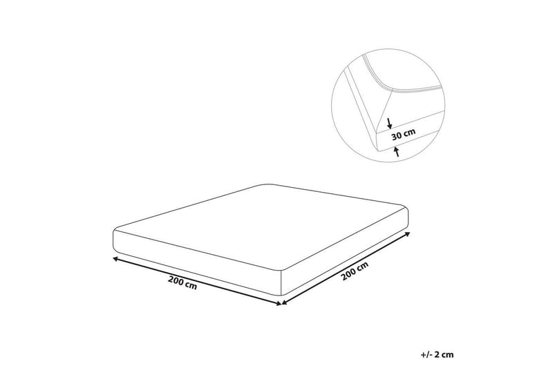 Pussilakana Janbu Hiekanbeige, 200x200 cm - Hiekanbeige, 200x200 cm - Kodintekstiilit & matot - Vuodevaatteet - Lakana - Joustolakana