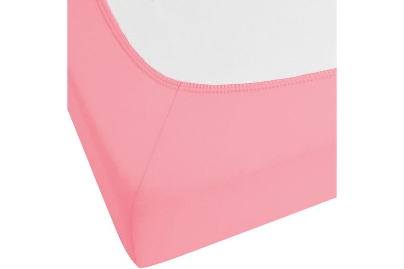 Pussilakana Janbu Koralli, 200x200 cm - Koralli, 200x200 cm - Kodintekstiilit & matot - Vuodevaatteet - Lakana - Joustolakana