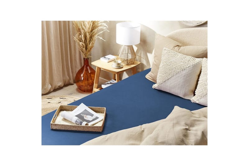 Pussilakana Janbu Merensininen, 90x200 cm - Merensininen, 90x200 cm - Kodintekstiilit & matot - Vuodevaatteet - Lakana - Joustolakana