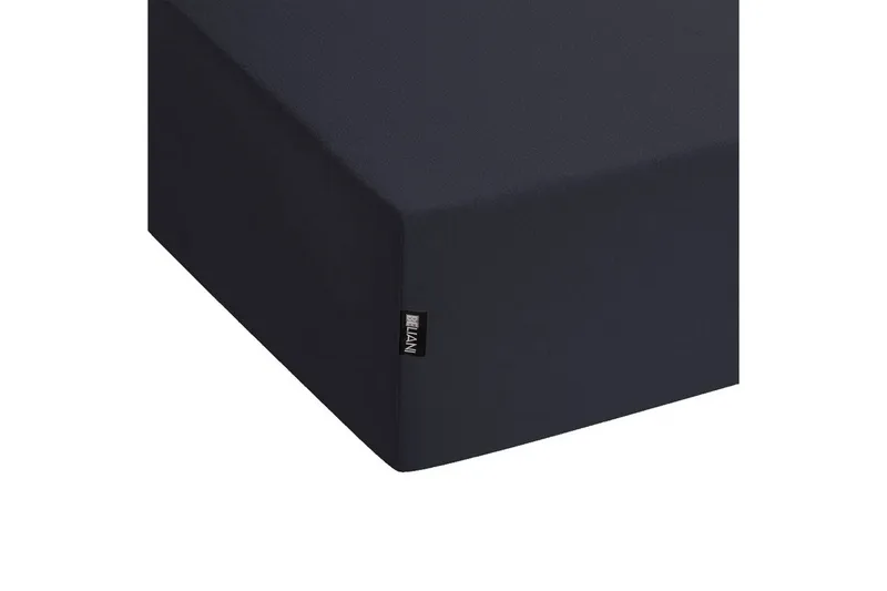 Pussilakana Janbu Musta, 140x200 cm - Musta, 140x200 cm - Kodintekstiilit & matot - Vuodevaatteet - Lakana - Joustolakana