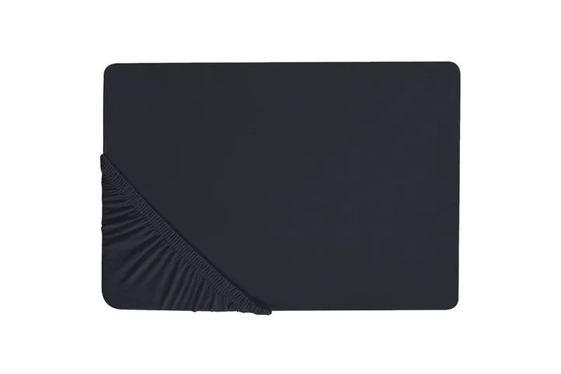 Pussilakana Janbu Musta, 200x200 cm - Musta, 200x200 cm - Kodintekstiilit & matot - Vuodevaatteet - Lakana - Joustolakana