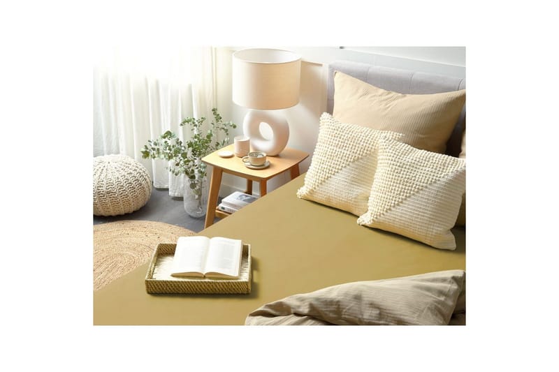 Pussilakana Janbu Oliivinvihreä, 160x200 cm - Oliivinvihreä, 160x200 cm - Kodintekstiilit & matot - Vuodevaatteet - Lakana - Joustolakana