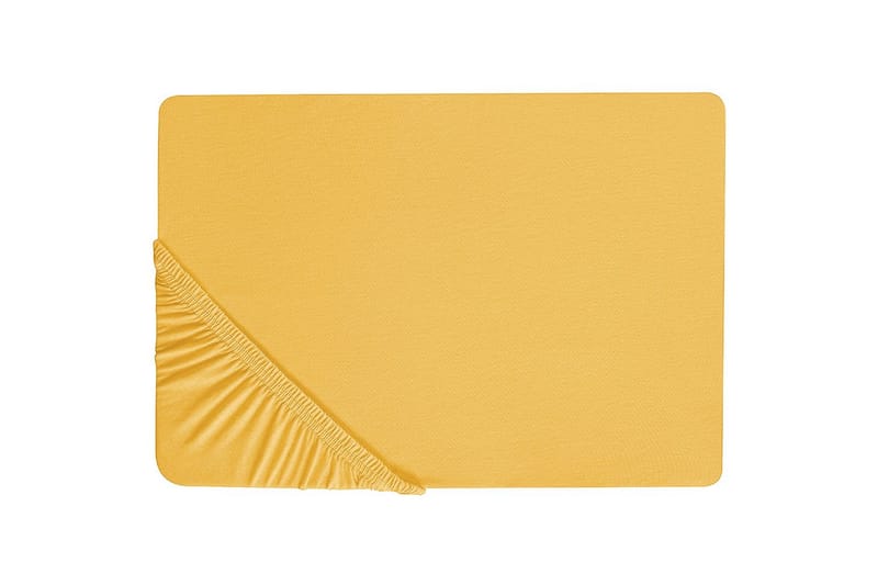 Pussilakana Janbu Sinapinkeltainen, 180x200 cm - Sinapinkeltainen, 180x200 cm - Kodintekstiilit & matot - Vuodevaatteet - Lakana - Joustolakana